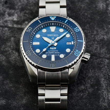 Seiko Prospex SPB375J1 King Sumo PADI Great Blue Dial Stainless Steel Strap Special Edition