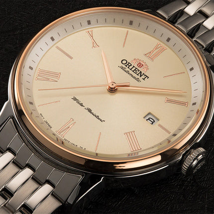 Orient Contemporary RA-AC0J01S Automatic Men Beige Dial Metal Strap