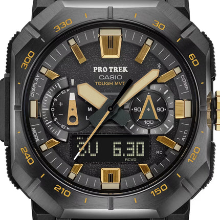 Casio Pro Trek PRW-B1000-5DR Tough Solar Digital Analog Dial Brown Rubber CNF Band
