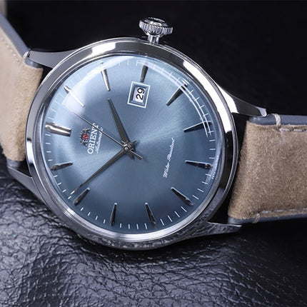 Orient Classic RA-AC0P03L Automatic Sky Blue Dial Light Brown Leather Strap