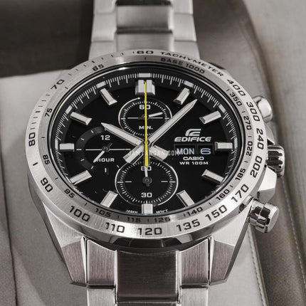 Casio Edifice EFR-574D-1AVUDF Chronograph Black Dial Stainless Steel Band