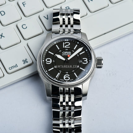 Oris Big Crown 01-733-7629-4063-SET-MB Swiss Hunter Team PS Edition Stainless Steel Strap
