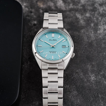 Alba Active AG8M37X1 Mint Gelato Series Baby Blue Dial Stainless Steel Strap