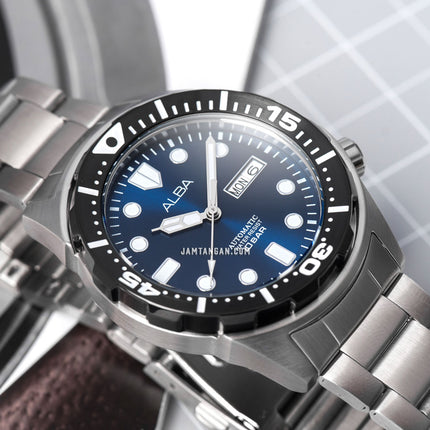 Alba AL4415X1 Automatic Men Blue Dial Stainless Steel Strap