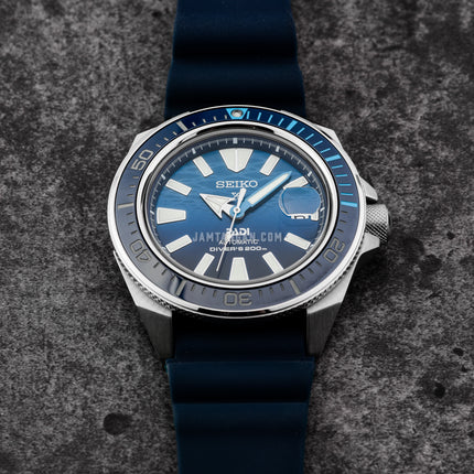 Seiko Prospex SRPJ93K1 King Samurai PADI Great Blue Dial Blue Silicone Strap Special Edition