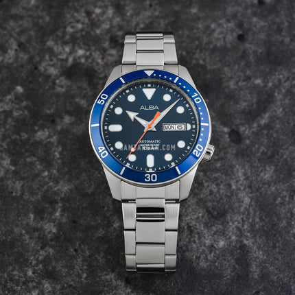 Alba Mechanical AL4167X1 Men Blue Dial Stainless Steel Strap