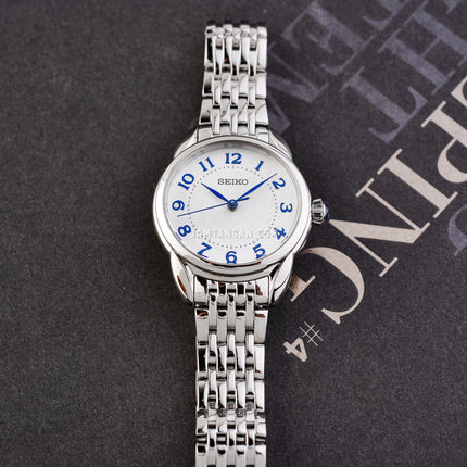 Seiko Ladies SUR561P1 White Dial Stainless Steel Strap