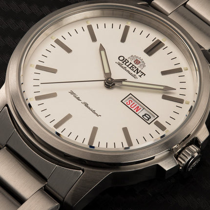 Orient Commuter RA-AA0C03S Men Silver Dial Stainless Steel Strap