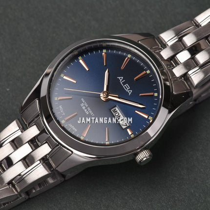 Alba AN8077X1 Ladies Blue Navy Dial Stainless Steel Strap