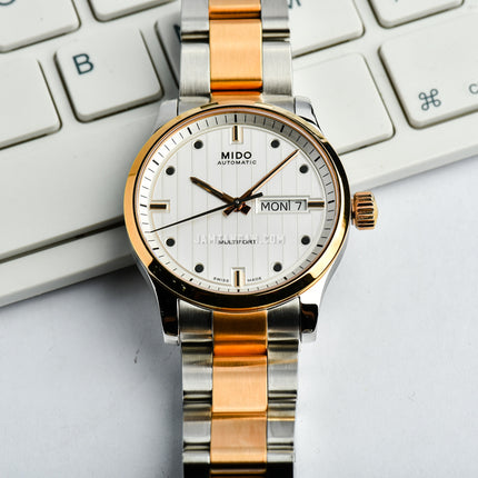 MIDO Multifort M005.830.22.031.80 Automatic Silver Dial Dual Tone Stainless Steel Strap