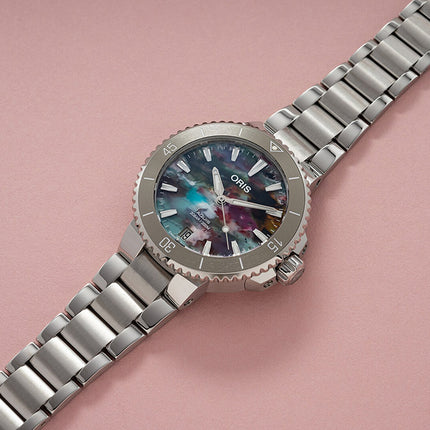 Oris Aquis 01-733-7770-4150-SET Date Upcycle Multicolor Dial Stainless Steel Strap