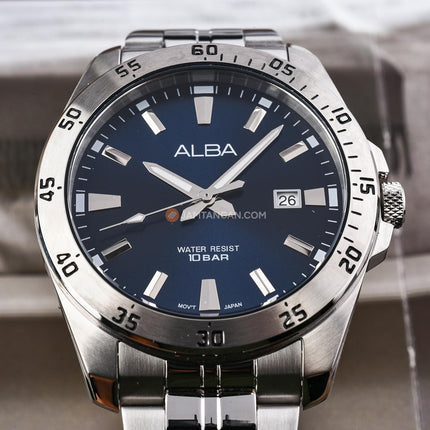 Alba Active AS9V45X1 Men Blue Dial Stainless Steel Strap