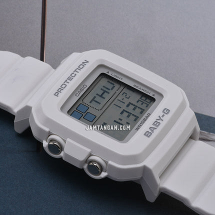 Casio Baby-G + Plus BGD-10L-7DR Ladies Digital Dial White Resin Band
