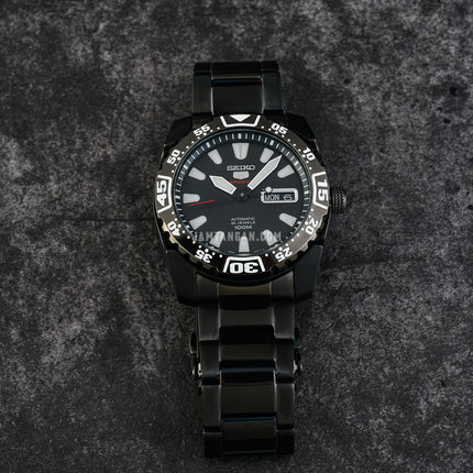 Seiko 5 Sports SRP169K1 Automatic Black Dial Black Stainless Steel Strap