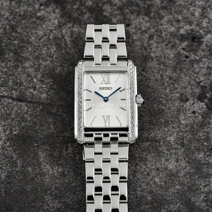 Seiko Ladies SWR091P1 Discover More Silver Dial Stainless Steel Strap