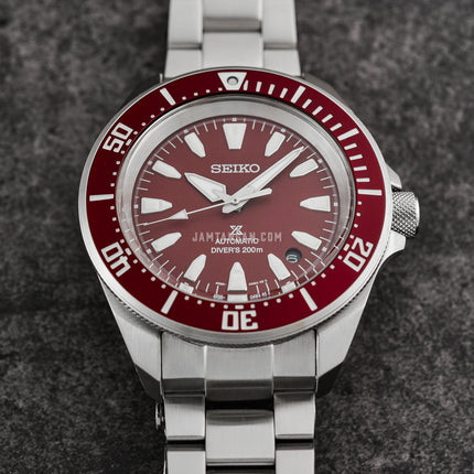 Seiko Prospex SRPL11K1 Diver Samurai Shog-Urai Red Dial Stainless Steel Strap