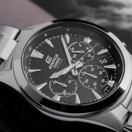 Casio Edifice EFV-630D-1AVUDF Chronograph Black Dial Stainless Steel Band
