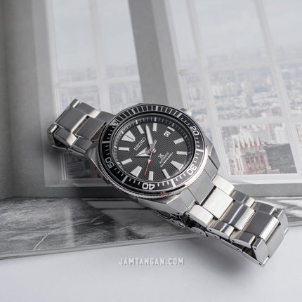 Seiko Prospex SRPF03K1 Samurai Automatic Black Dial Stainless Steel Strap