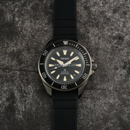 Seiko Prospex SRPL15K1 Diver Samurai Shog-Urai Black Dial Black Silicone Strap