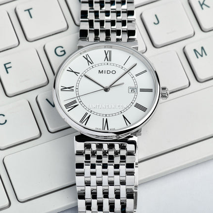 MIDO Dorada M033.410.11.013.00 Men Silver Dial Stainless Steel Strap