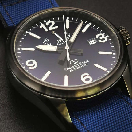 Orient Star RE-AU0207L Outdor Automatic Men Navy Blue Dial Navy Blue Nylon Strap