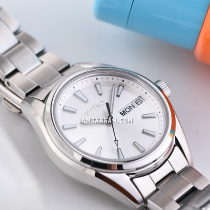 Seiko SUR349P1 Ladies Discover More Silver Dial Stainless Steel Strap