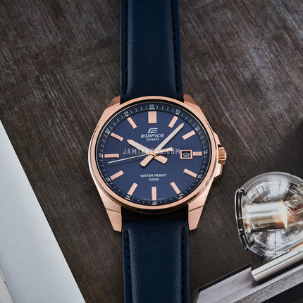 Casio Edifice EFV-150CL-2AVUDF Blue Dial Blue Leather Band