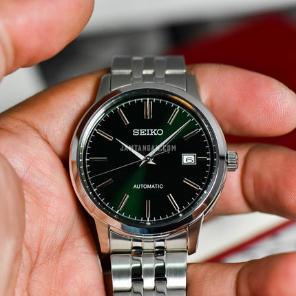 Seiko Classic SRPH89K1 Discover More Green Dial Stainless Steel Strap