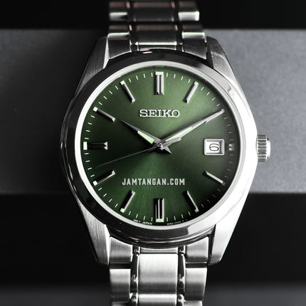 Seiko Classic SUR533P1_SUR527P1 Dress Olive Green Dial Stainless Steel Strap