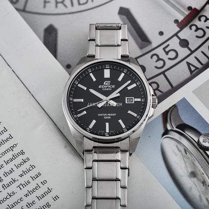 Casio Edifice EFV-150D-1AVUDF Black Dial Stainless Steel Band
