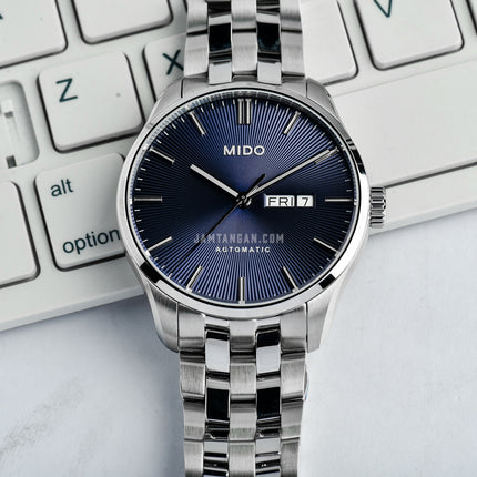 MIDO Belluna II M024.630.11.041.00 Automatic Blue Dial Stainless Steel Strap