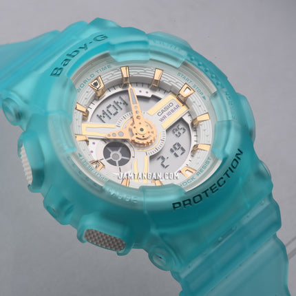 Casio Baby-G BA-110SC-2ADR Spring And Summer Digital Analog Dial Tosca Transparent Resin Band