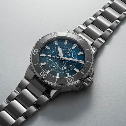 Oris Aquis 01-761-7765-4185-SET Dat Watt Northern Hemisphere Stainless Steel Strap LIMITED EDITION