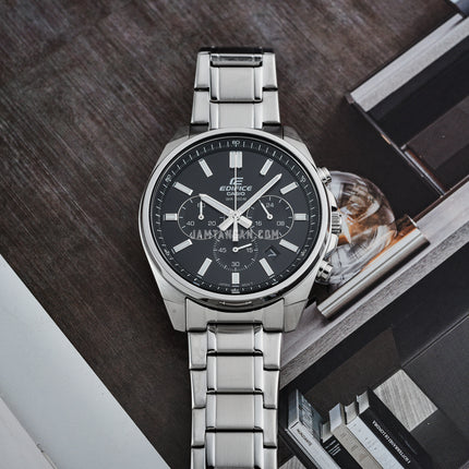 Casio Edifice EFV-650D-1AVUDF Chronograph Black Dial Stainless Steel Band