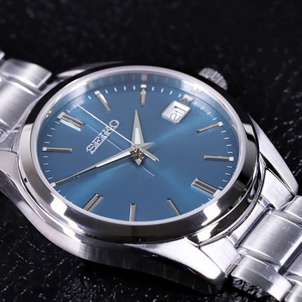 Seiko Classic SUR525P1 Discover More Dress Blue Dial Stainless Steel Strap