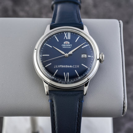 Orient Bambino V6 RA-AC0021L Automatic Men Blue Dial Blue Leather Strap