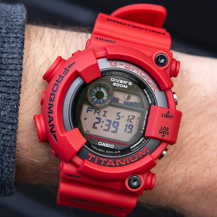 Casio G-Shock Frogman GW-8230NT-4DR 30th Anniversary Master Of G-Sea Digital Dial Red Resin Band