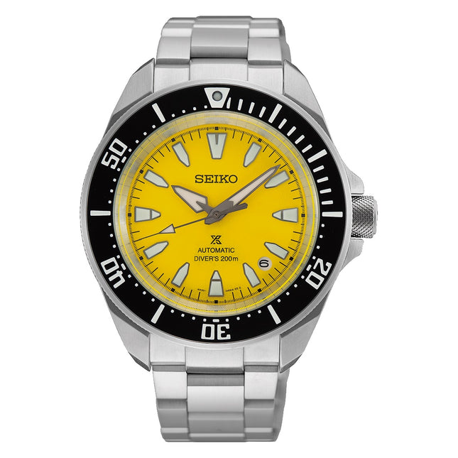 Seiko Prospex “Shog-Urai” Asia Pacific Limited Edition HBB003K1 Yellow Dial Stainless Steel Band