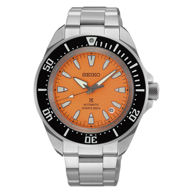 Seiko Prospex “Shog-Urai” Asia Pacific Limited Edition HBB004K1 Orange Dial Stainless Steel Band