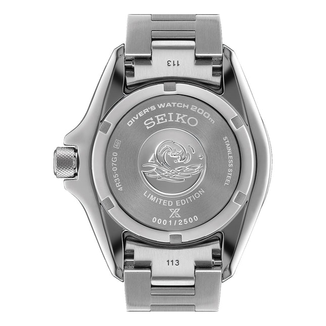 Seiko Prospex “Shog-Urai” Asia Pacific Limited Edition HBB004K1 Orange Dial Stainless Steel Band