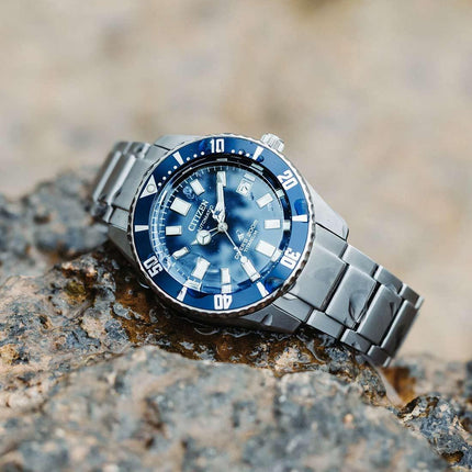 Citizen Promaster NB6021-68L Fujitsubo Automatic Titanium Blue Dial Titanium Strap