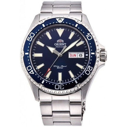Orient Sports RA-AA0002L Kamasu Automatic Divers Blue Dial Stainless Steel Strap