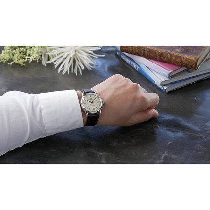 Orient Bambino 38 Classic RA-AC0M04Y Men Beige Dial Brown Leather Strap