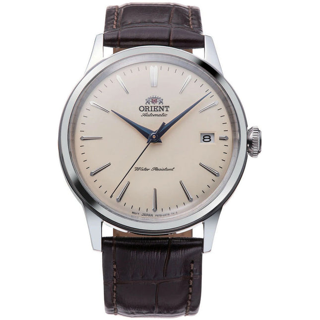 Orient Bambino 38 Classic RA-AC0M04Y Men Beige Dial Brown Leather Strap