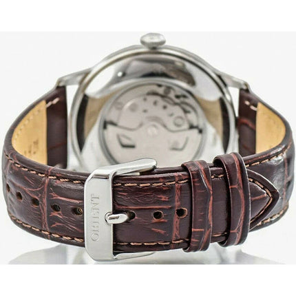 Orient Classic RA-AG0002S Bambino Open Heart Automatic White Dial Brown Leather Strap