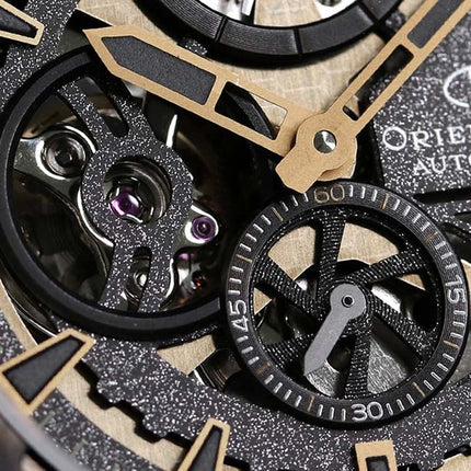 Orient Star RE-AV0A04B Avant Garde Automatic Men Skeleton Dial Brown Leather Strap