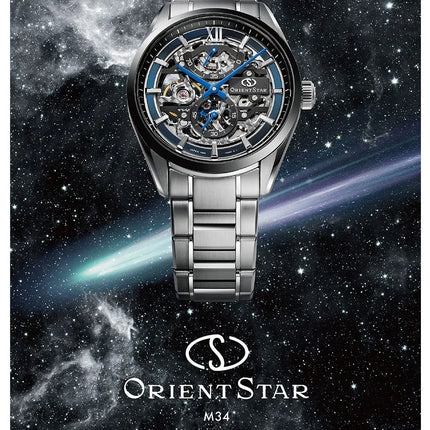 Orient Star RE-AZ0104L Mechanical Contemporary M34 F8 Skeleton Dial St Steel Strap Limited Edition