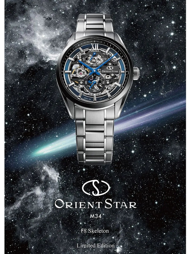 Orient Star RE-AZ0104L Mechanical Contemporary M34 F8 Skeleton Dial St Steel Strap Limited Edition