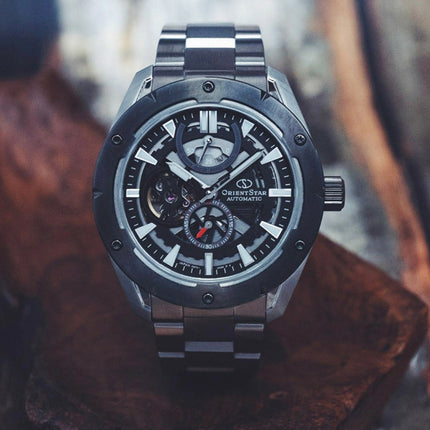 Orient Star Sport RE-AV0A01B Avant Garde Men Skeleton Dial Stainless Steel Strap
