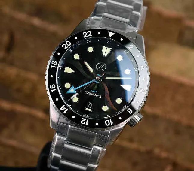 ZELOS MAKO 300M GMT MOSAIC MOP